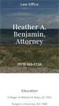 Mobile Screenshot of benjamin-legal.com
