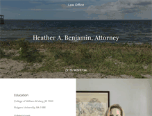 Tablet Screenshot of benjamin-legal.com